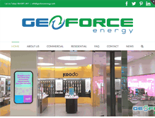 Tablet Screenshot of geoforceenergy.com